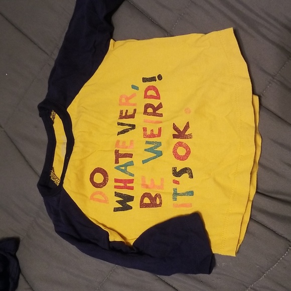 Gymboree Infant Yellow and Blue Baseball Tee - Picture 1 of 2